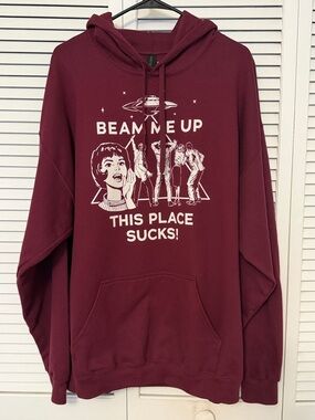 Stranger Things “Beam Me Up” Hooded Sweatshirt Pullover